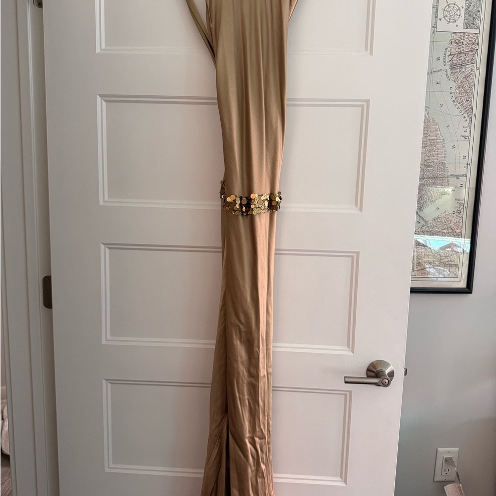 Vera Wang Lavender Label Gold Dress